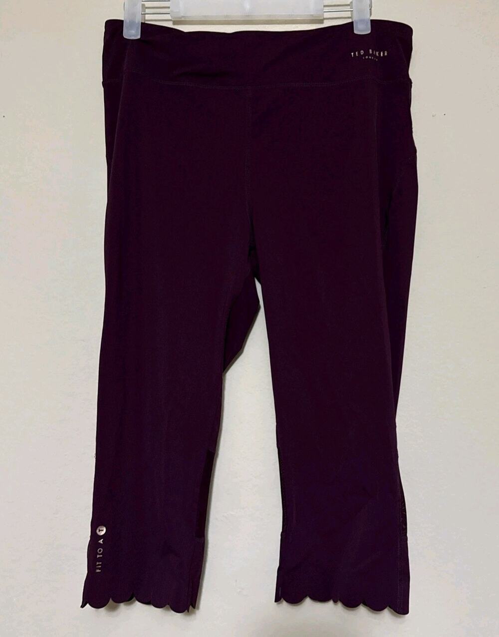 Ted Baker London Fit to a T Burgundy Leggings Sz L